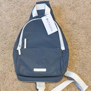 Athleta Blue-Gray Sling Backpack